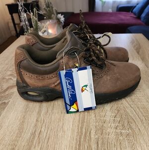 Arnold Palmer Hiker Golf Shoes Brown Suede Size 9 EEE